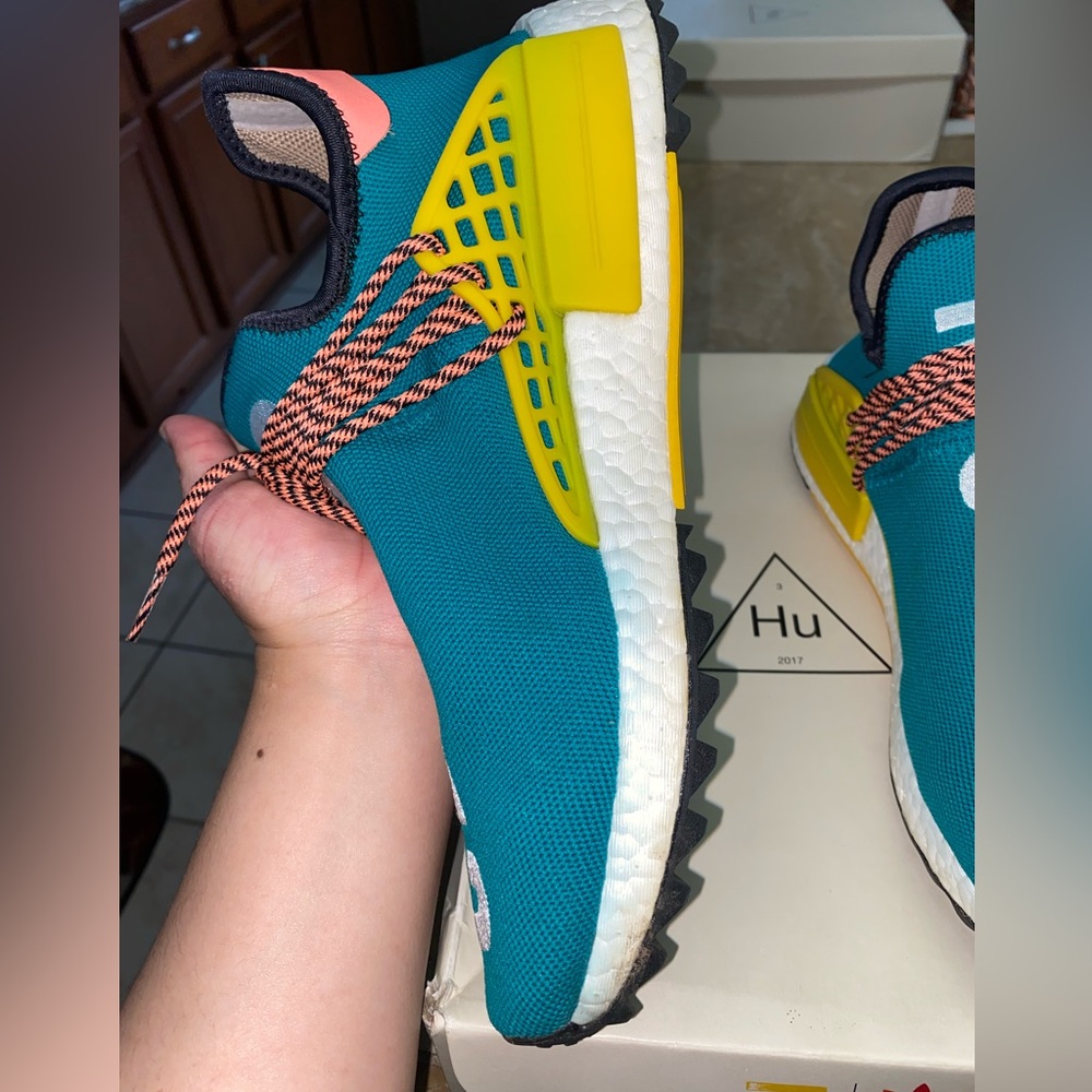 Adidas Human Race NMD Pharrell Sun Glow Men size 9.5 - Picture 11 of 15